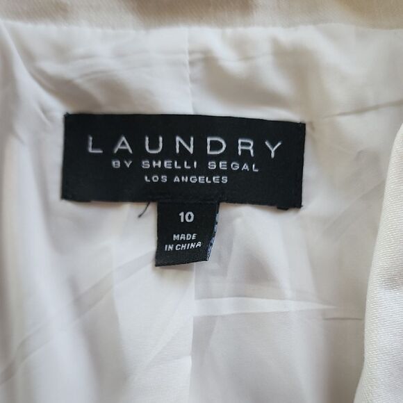 LAUNDRY - White Blazer Women's Size 10 - Picture 2 of 6